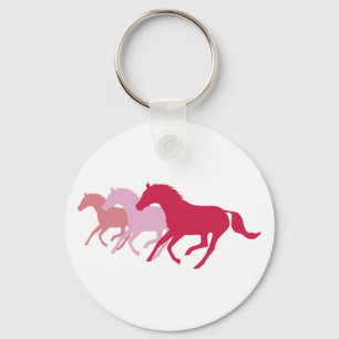 Running Horse (Red) Key Ring