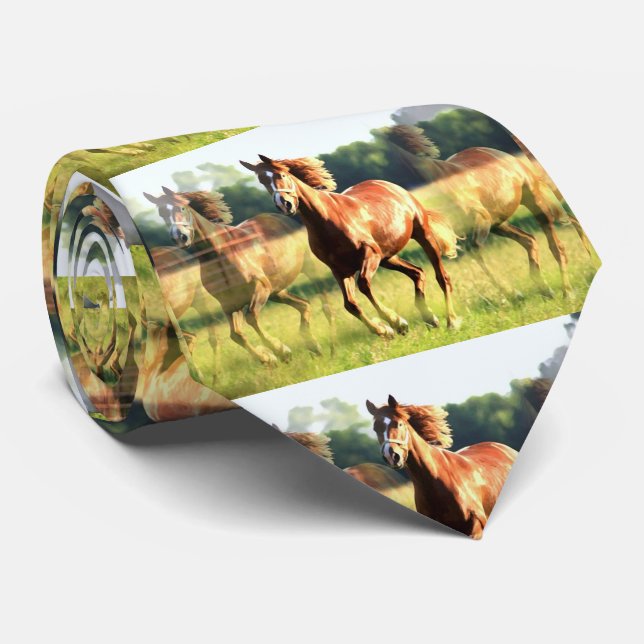 Running Horse Tie (Rolled)