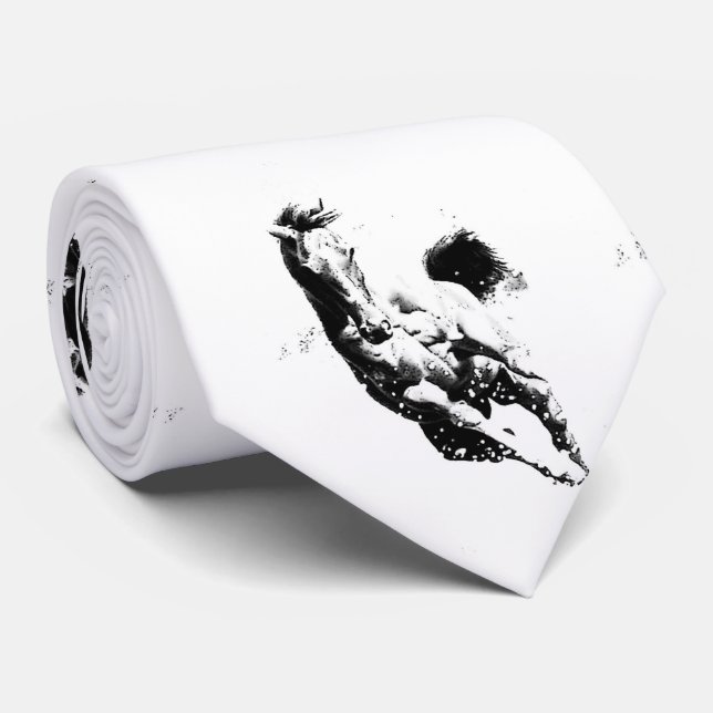 Running Horse Tie (Rolled)