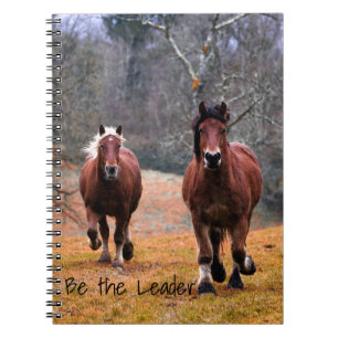 Running Horses Be The Leader Notebook