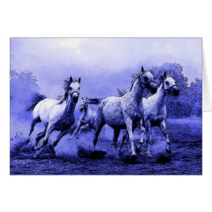 Running Horses & Blue Moonlight