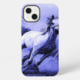 Running Horses & Blue Moonlight iPhone Case