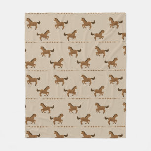 Running Horses Fleece Blanket