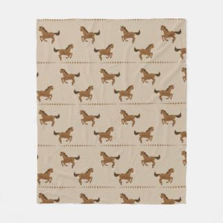 Running Horses Fleece Blanket