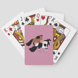 Running Horses Playing Cards
