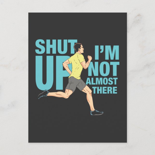 Running - I'm Not Almost There Postcard (Front)
