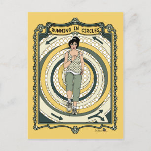 Running in Circles_C_ Postcard