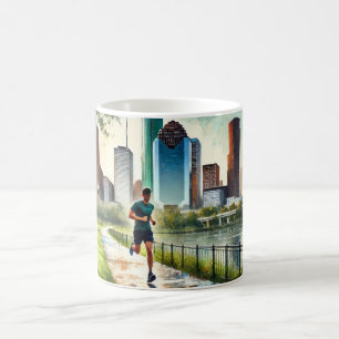 Running in Houston Texas Coffee Mug