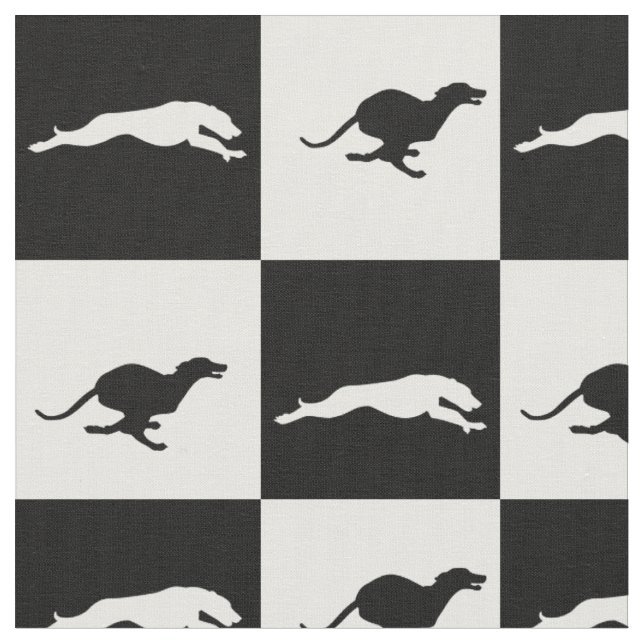 Running In Squares 2 Fabric (Close Up)