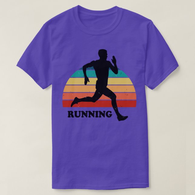 Running in the Sunset T-Shirt (Design Front)