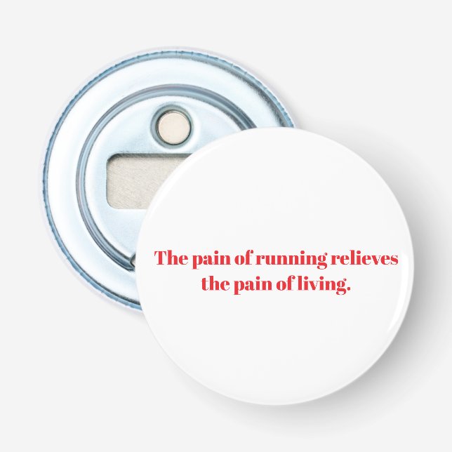 Running inspiration  bottle opener (Front)