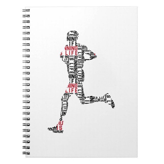 Running is Life (Male) Notebook (Front)