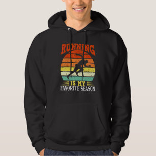 Running Is My Favourite Season Vintage Hoodie