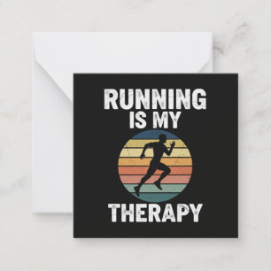 Running Is My Therapy Card