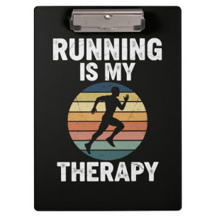 Running Is My Therapy Clipboard