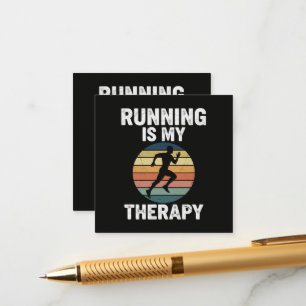Running Is My Therapy Enclosure Card