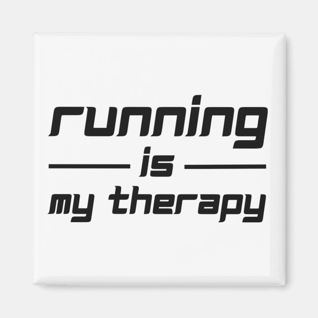 Running Is My Therapy Magnet (Front)