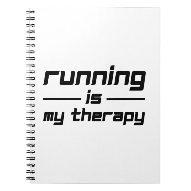 Running Is My Therapy Notebook (Front)
