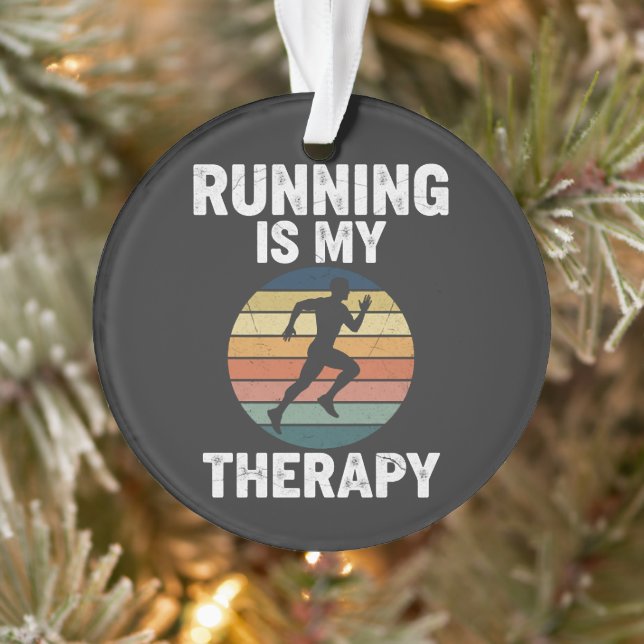 Running Is My Therapy Ornament (Tree)