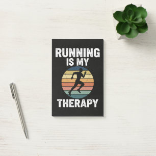 Running Is My Therapy Post-it Notes