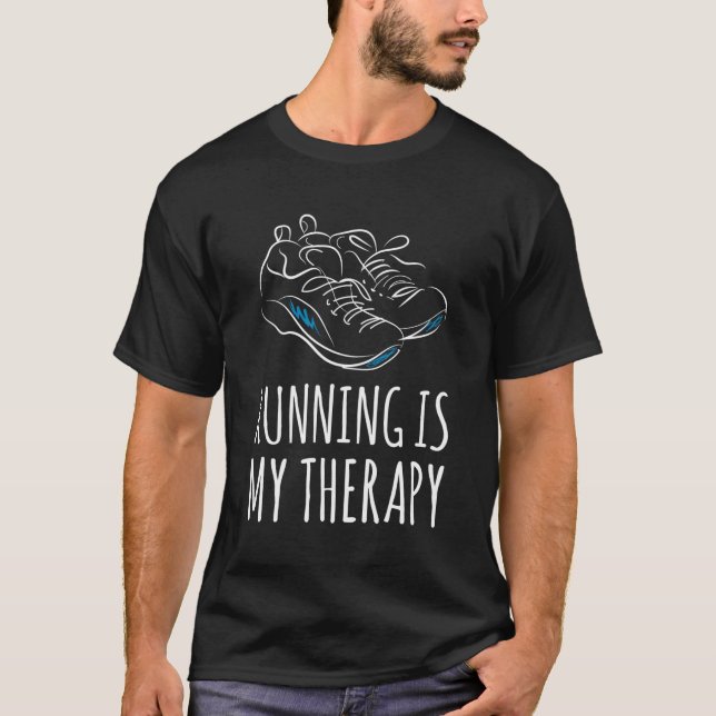 Running Is My Therapy T-Shirt (Front)
