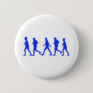 Running Jogging Walking 6 Cm Round Badge