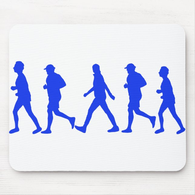 Running Jogging Walking Mouse Pad (Front)