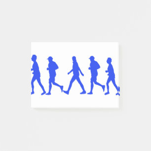 Running Jogging Walking Post-it Notes