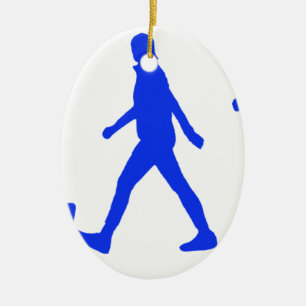 Running Jogging Work Out Ceramic Ornament