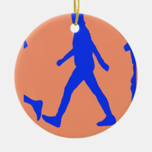 Running Jogging Work Out Ceramic Ornament
