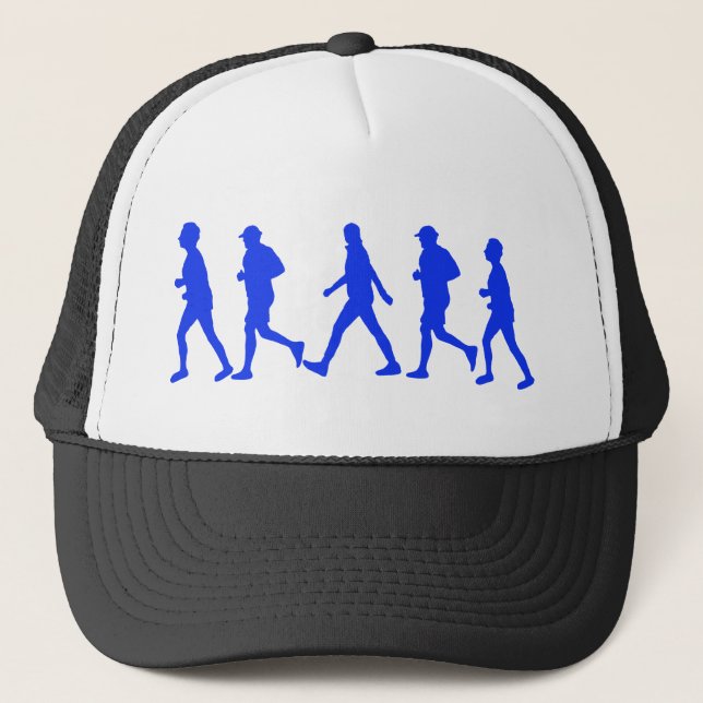 Running Jogging Work Out Trucker Hat (Front)