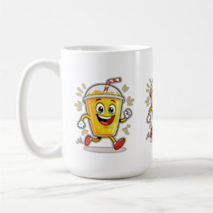 **Running Juice Cup Cartoon – Fun Street Drink Cha