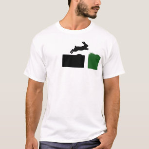Running Jump Rabbit Tee  Animal Graphic Shirt 