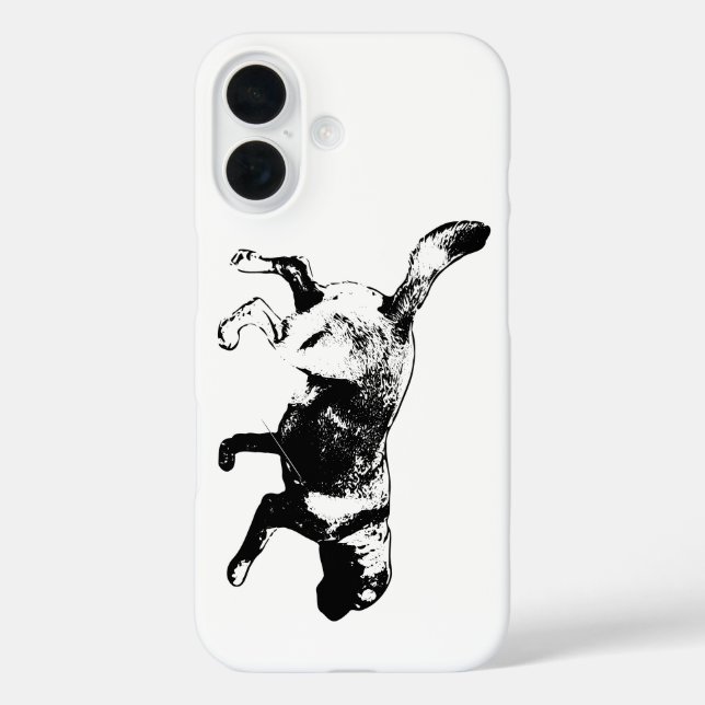 Running Labrador Ink Art iPhone Case (Back)