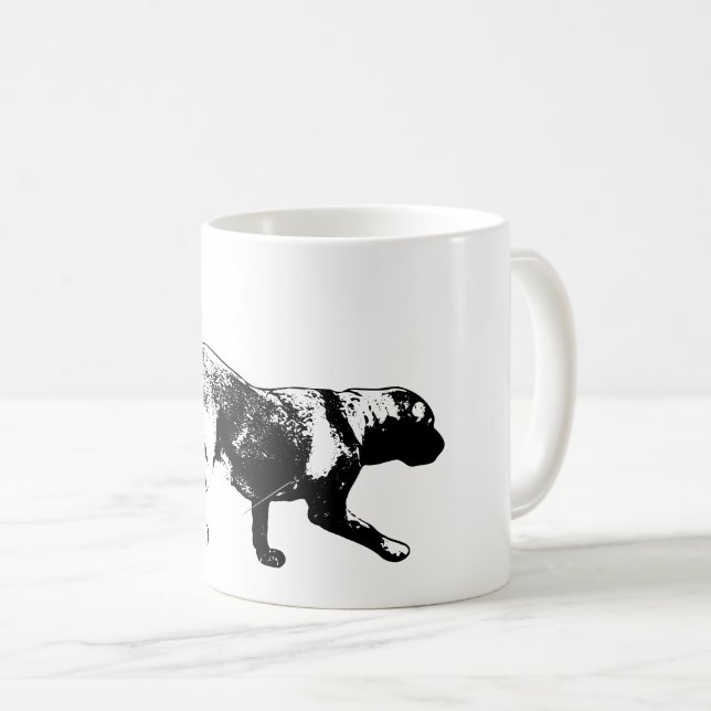 Running Labrador Retriever Ink Art Mug (Front Right)