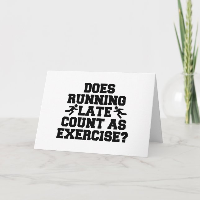 Running Late Holiday Card (Front)