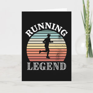 Running Legend Funny Jogging Runner Gift Card