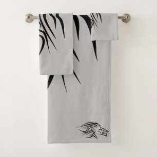 Running Lion Bath Towel Set - Choose Colours