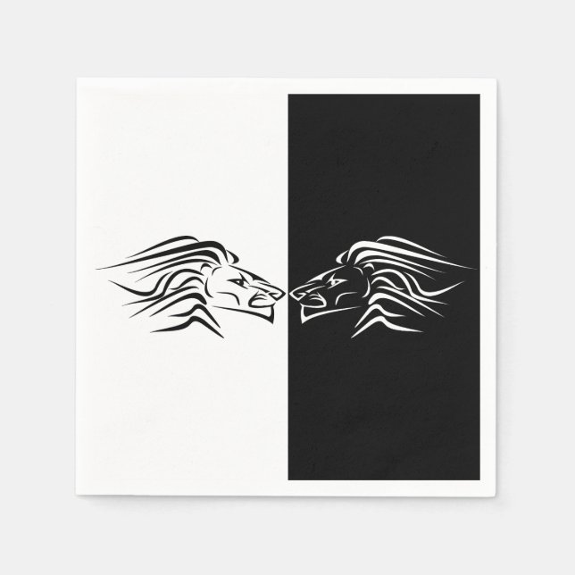 Running Lions Napkins (Front)