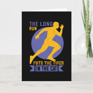 Running - Long run puts tiger in the cat Card