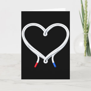 Running Love Heart Laces Valentine Runner  Card