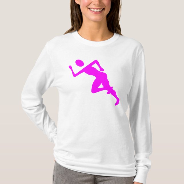 Running - Magenta T-Shirt (Front)