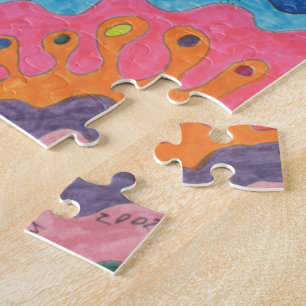 "Running Man" Abstract Art Jigsaw Puzzle