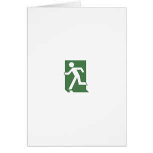 Running Man Emergency Fire Exit Sign