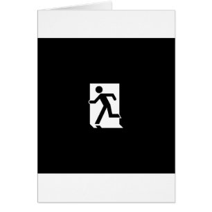 Running Man Emergency Fire Exit Sign