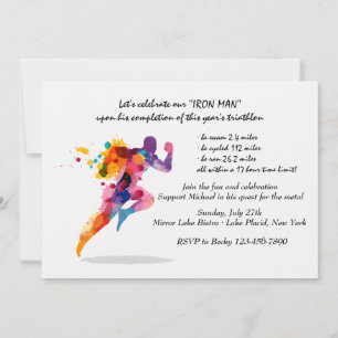 Running Man Invitation