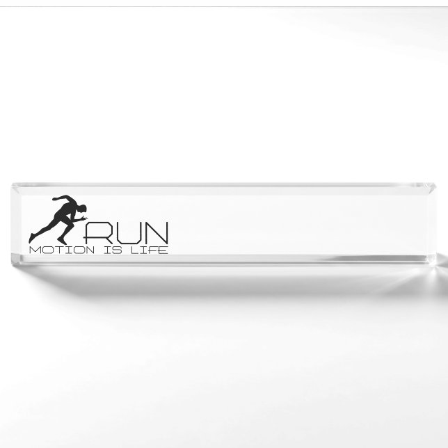 Running man nameplate (Front)