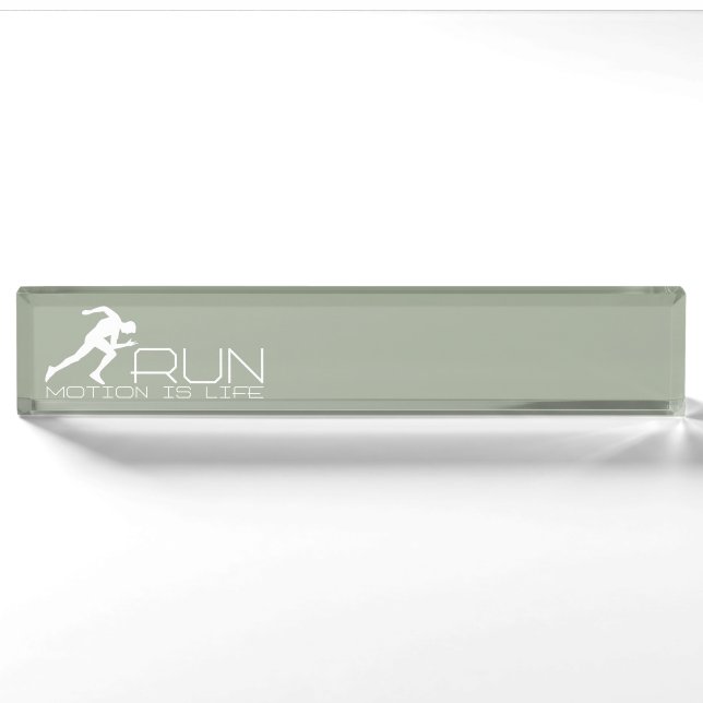 Running man nameplate (Front)