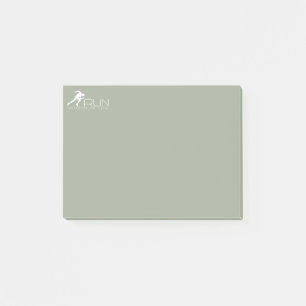 Running man post-it notes