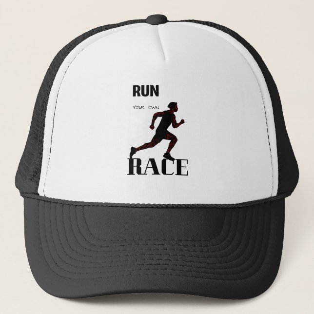 Running man trucker hat (Front)